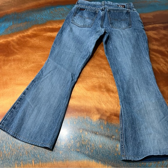 Vintage Mudd Jeans Kick Flare Capri Jeans size 5 Y2K 2000s - Picture 3 of 11